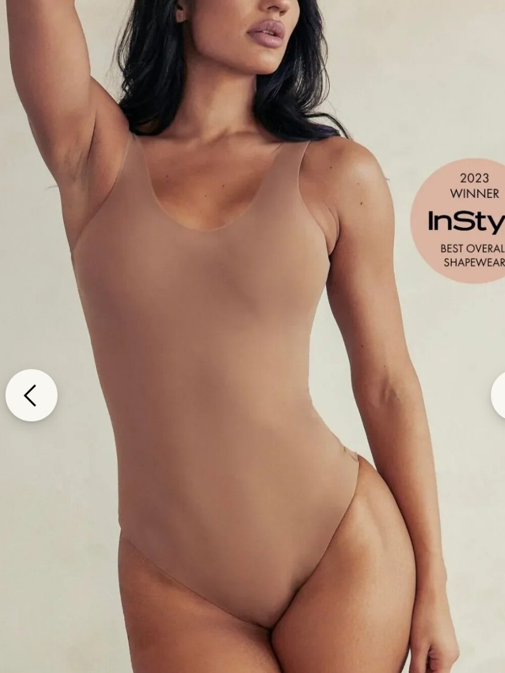 NWT Pinsy Scoop Tank Hourglass Shapewear Thong Bodysuit Medium Long